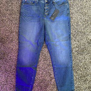 Torrid Button Sky High Skinny Jeans Medium Wash - Size 20R